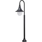 LINDBY Wegeleuchte Daphne , dimmbar, schwarz, Aluminium, Modern, Außenleuchte