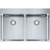 Franke Spüle BOX BXX 220-36-36 A mit Drehknopfventil Edelstahl massiv