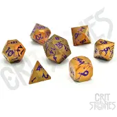 GlassStaff CritStones Metal Würfel Set Shattered Sigils (7)