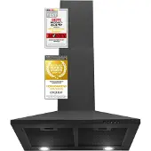 Exquisit Kamin-Dunstabzugshaube, 60cm Breite, Umluft, Abluft, 68 Watt, KH 60-8.3 inox