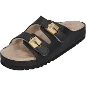Scholl Damenschuhe Pantoletten KIM FUR - black, Größe:37 EU