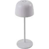 LINDBY LED-Akku-Tischleuchte Arietty, weiß, dimmbar, IP65