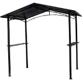 Degamo Grillpavillon Gartenpavillon TOULOUSE, Gestell und Dach Metall dunkelgrau