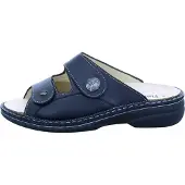Finn Comfort Pantolette Sarezzo 5007-900931, Glattleder mit Stretcheinsatz, Schwarz, Weiches Fußbett zum Wechseln 43
