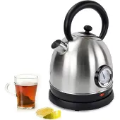 Syntrox Germany Edelstahl Wasserkocher 1,8L 2200W mit Temperaturanzeige
