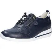 Waldlaufer Damen Schnürschuhe, blau(notteweiss (303)), Gr. 71/2