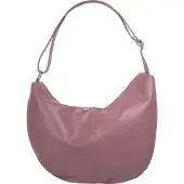 Samantha Look 1100000002199 , Damen, Gr. B/H/T: 29cm x 24cm x 14cm onesize, lila (violett), Leder, leicht glänzend, unifarben, Taschen 1100000002199, echt Leder, Made in Italy