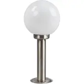 LINDBY Sockelleuchte Vedran, Höhe 45 cm, PMMA, Edelstahl