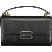 Valentino Elegante schwarze Damenschultertasche mit Kettenriemen und Logo