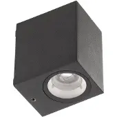 LUCANDE LED-Außenwandleuchte Tavi, anthrazit, 9,5 cm, IP54