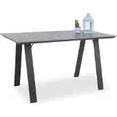 Outdoor Gartentisch PRATO BHT 135x75x76 cm grau Outdoortisch