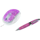 Logilink ID0124, Optisch, USB Typ-A, 800 DPI, Magenta, Silber