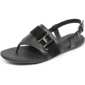 Hogan G3846 sandalo infradito donna schwarz Leder/Wildleder Sandale Frauen