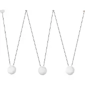 Faro 28375-3L, Weiß, Glas, Metall, IP20, I, 3 Glühbirne(n), E27