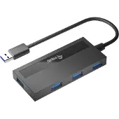 Equip 4-Port-USB 3.0-Hub und Adapter für USB-C, USB 3.2 Gen 1 (3.1 Gen 1) Type-A, USB 3.2 Gen 1 (3.1 Gen 1) Type-A, 5000 Mbit/s, Schwarz, China, CE, RoHS