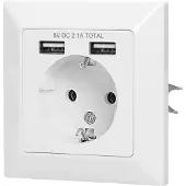 ORNO Einzelbuchse mit Ladegerät Schuko USB OR-AE-13140 (GS)