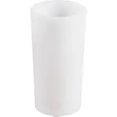 LINDBY LED-Akku-Blumenvase Florista, RGB, IP54, Ø 12cm, weiß