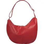 Samantha Look Shopper , Damen, Gr. B/H/T: 29cm x 24cm x 14cm onesize, rot, Leder, leicht glänzend, unifarben, Taschen Shopper, echt Leder, Made in Italy