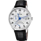 Festina Herrenuhr Klassik Armbanduhr Leder schwarz UF16985/A