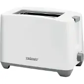 Zelmer ZTS7386, 2 Scheibe(n), Weiß, Kunststoff, Drehregler, 750 W