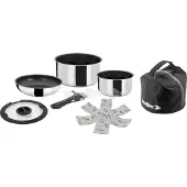 Brunner Topfset Academy NG Mini 7-teilig Ø20/Ø16 2,8/1,4 l silber Gasherd