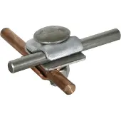 Dehn MMV Klemme mit Flachrundschraube und Mutter Cu-St TZN RD 6-8mm - 390267