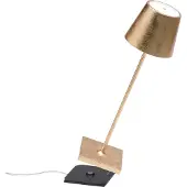 Zafferano LED-Akkuleuchte Poldina Pro Blattgold