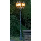 Konstsmide LED Straßenlaterne, Kandelaber, Mastleuchte, Stehlampe außen, Gartenbeleuchtung