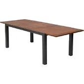 Merxx Gartentisch "Ausziehtisch", beige (natur, graphit, natur), H:74cm T:100cm, Aluminiumgestell mit Akazienholz, Tische, Gartentisch, aus Akazienholz, BxTxH: 180-250 x 100 x 74 cm