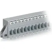 Wago 741-137 Leiterplattenklemme,Drücker,2,5 mm2,grau 741137 - 20 Stück