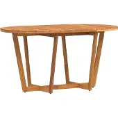 Syfax Garten-Esstisch Oval 150x90x75 cm Massivholz Akazie