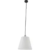 LINDBY Außenhängeleuchte Alaida, weiß, Kunststoff, E27, IP65