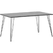 Lomadox Tisch 160x80 cm hellgrau FRISCO-80