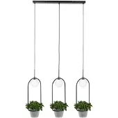 LINDBY Orna Hängeleuchte dreiflammig Blumenampel