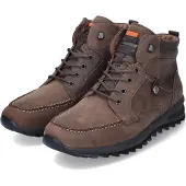 Waldlaufer Herren Stiefeletten/ Schnürboots MAX Braun Leder Reißverschluss Größe: 101/2