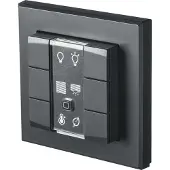 Homematic IP Wandtaster "Wandtaster - 6-fach (142308A0)", grau (anthrazit), B:11,5 H:4,8 T:12,6, Smart-Home-Stationen, Wandtaster