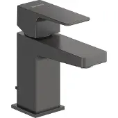 Duravit Manhattan Einhebel-Waschtischmischer S, Ausladung 95 mm, mit Ablaufgarnitur, MH1010001046, Farbe: Schwarz Matt
