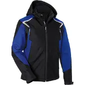 Kübler BODYFORCE Winter Softshell Jacke schwarz/kornblumenblau 4XL - 1325 5375-9946-4XL - schwarz/kornblumenblau