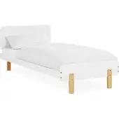 Homestyle4u Holzbett 90x200 Kinder mit Lattenrost Weiß Jugendbett Kiefer Massivholz Kinderbett
