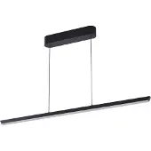 LUCANDE LED-Hängelampe Solvar, 117 cm, schwarz, CCT, dimmbar