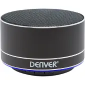 Denver BTS-32PINK, 3 W, Verkabelt & Kabellos, 10 m, Pink, Aluminium, Universal