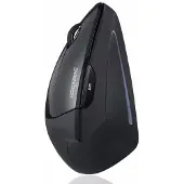 Perixx PERIMICE-713 L, Linkshändig, Vertikale Ausführung, Optisch, RF Wireless, 1600 DPI, Schwarz