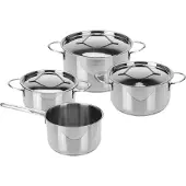 Excellent houseware 7-tlg. Kochtopf-Set Edelstahl 6 mm