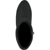 Tamaris Stiefel , Damen, Gr. 37, Synthetik Textil, XS-Schaft, schwarz, Veloursleder, unifarben, Schuhe Stiefel, mit Stretchfunktion im Schaft, vegane Verarbeitung, Topseller