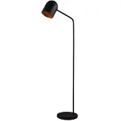 LINDBY Stehleuchte Morik, 1-flammig, schwarz/gold, Metall
