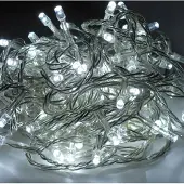 Linder Exclusiv GmbH LEX 48er LED Lichterkette, kaltweiss Kabel transparent LK001I