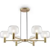 Maytoni Vision Pendelleuchte, Hängeleuchte 6x E14 Gold-Farbe