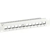 EFB Elektronik 691826TS Verteilerfeld 10? 1HE 12-Port, Metall, schwarz RAL9005