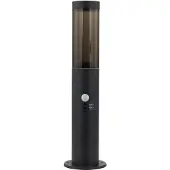 LINDBY Sockellampe Statius, anthrazit, Eisen, Sensor, 45 cm