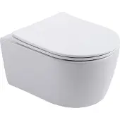 BELVIT PRO Wand-WC randlos weiß mit Softclose WC-Sitz RIM-OFF Design hygienisch & modern